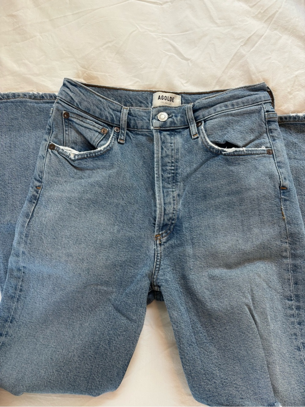 AGOLDE Riley High Rise Straight Crop Jeans - Picture 4 of 6